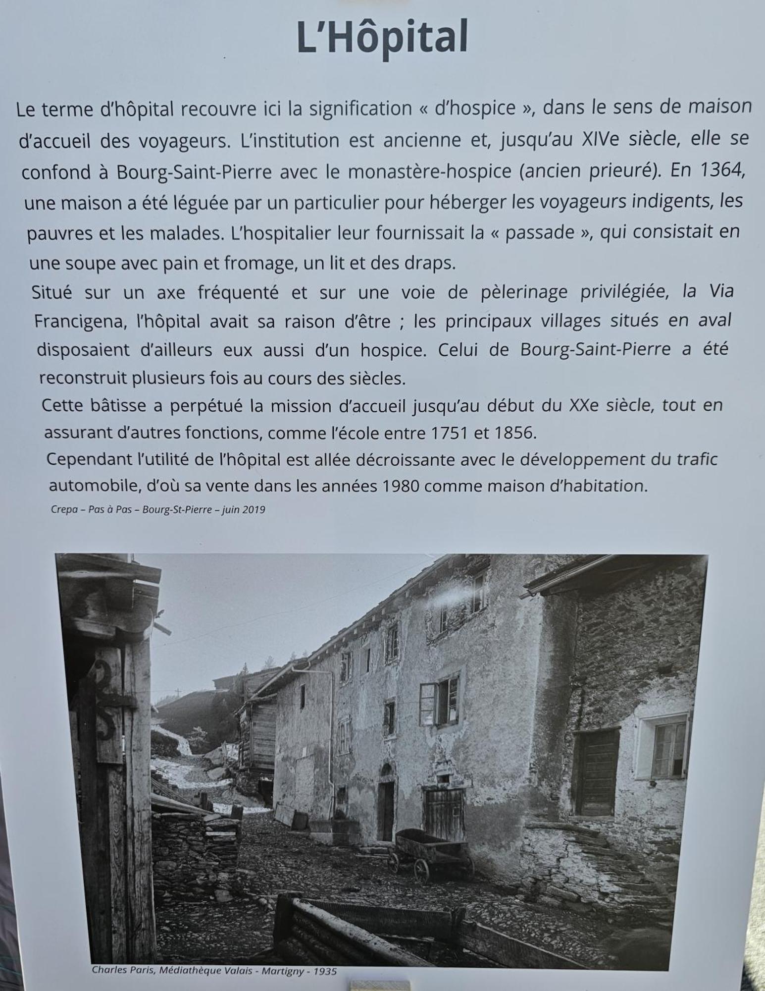 L'ancien Hospice Apartment Bourg-Saint-Pierre
